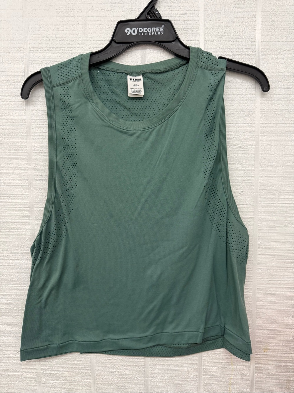 PINK Victoria's Secret Sage Green Sleeveless Performance Tank